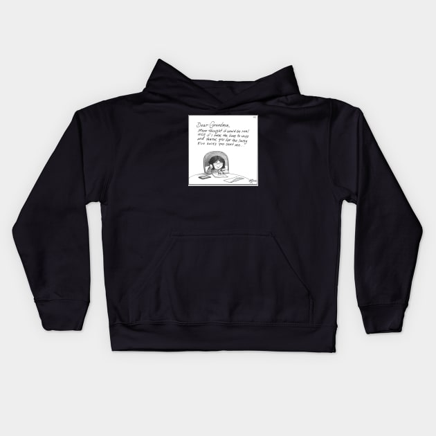 Dear Grandma Kids Hoodie by blisscartoons